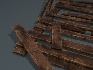 Wood arrangement 3D Model