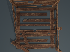 Wood arrangement 3D Model