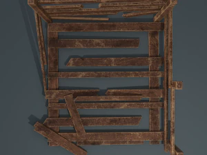 Wood arrangement 3D Model