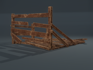 Wood arrangement 3D Model