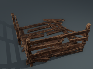 Wood arrangement 3D Model