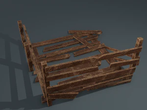 Wood arrangement 3D Model