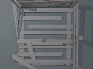 Wood arrangement 3D Model