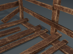 Wood arrangement 3D Model