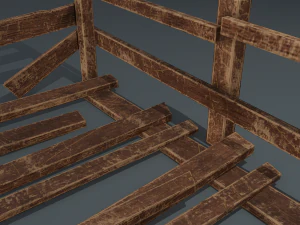 Wood arrangement 3D Model