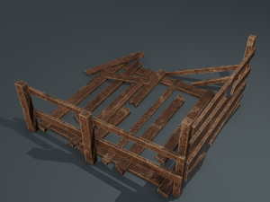Wood arrangement 3D Model