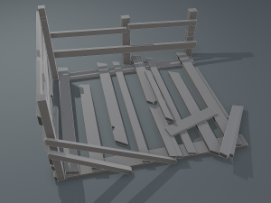 Wood arrangement 3D Model