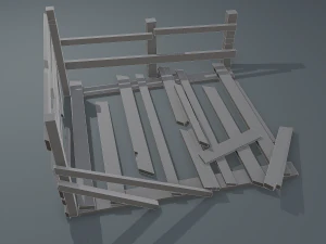 Wood arrangement 3D Model