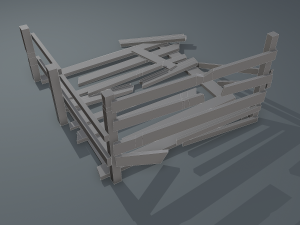 Wood arrangement 3D Model