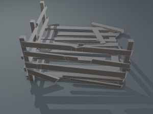 Wood arrangement 3D Model