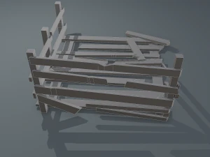 Wood arrangement 3D Model