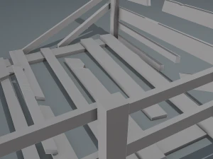 Wood arrangement 3D Model