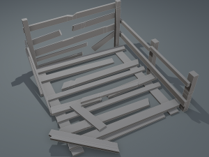 Wood arrangement 3D Model