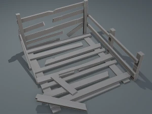 Wood arrangement 3D Model