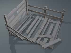 Wood arrangement 3D Model