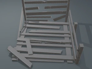 Wood arrangement 3D Model