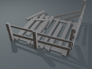 Wood arrangement 3D Model