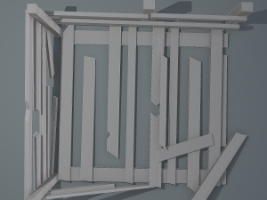 Wood arrangement 3D Model