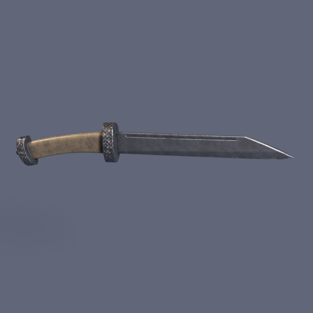 Bone knife Modello 3D .c4d .max .obj .3ds .fbx .stl .blend 