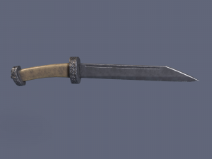 Bone knife Modelo 3D