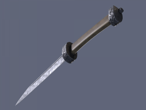 Bone knife Modello 3D