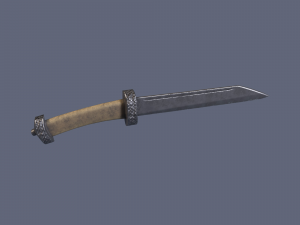 Bone knife Modello 3D