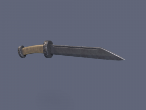 Bone knife Modello 3D