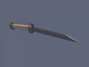 Bone knife Modello 3D
