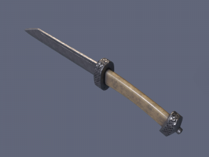 Bone knife Modello 3D