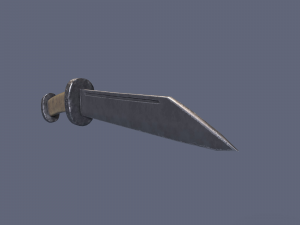 Bone knife Modello 3D