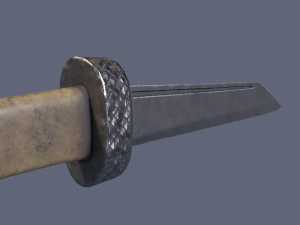 Bone knife Modello 3D