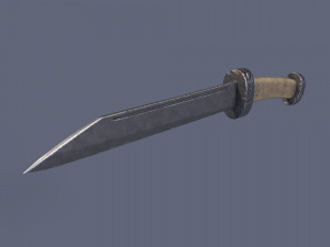 Bone knife Modello 3D
