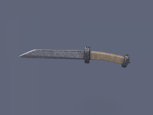 Bone knife Modello 3D