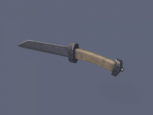 Bone knife Modello 3D