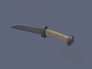 Bone knife 3D Model