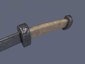 Bone knife Modello 3D