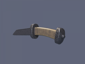 Bone knife Modello 3D
