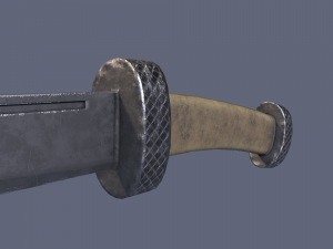 Bone knife Modello 3D