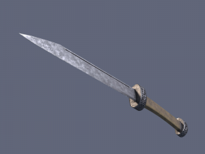 Bone knife Modello 3D