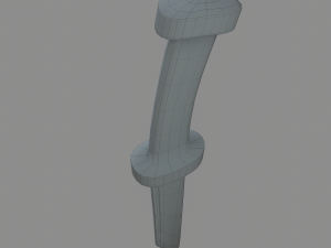 Bone knife Modello 3D