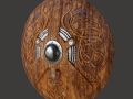 Viking Serpent Shield Modèle 3D