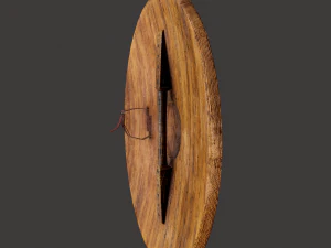 Viking serpent shield 3D Model