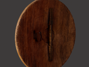 Viking serpent shield 3D Model