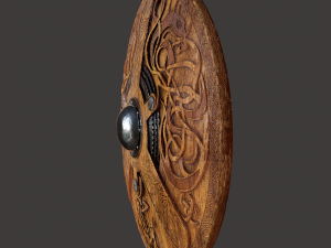Viking serpent shield 3D Model