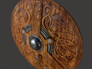 Viking serpent shield 3D Model