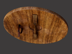 Viking serpent shield 3D Model