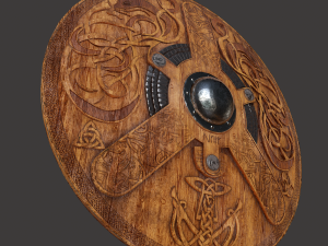 Viking serpent shield 3D Model