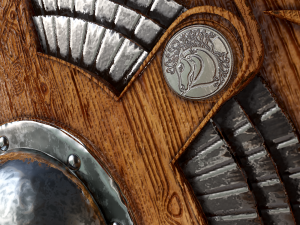 Viking serpent shield 3D Model