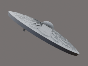Viking serpent shield 3D Model