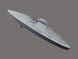 Viking serpent shield 3D Model